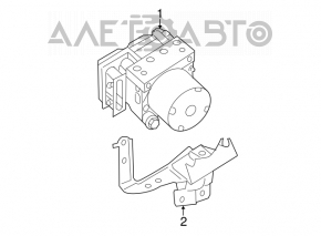 ABS АБС Nissan Rogue 14-16 FWD