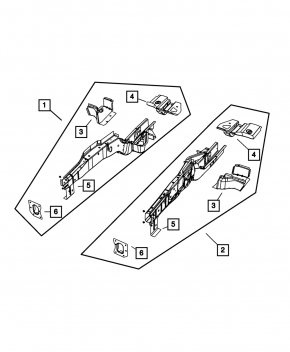 Четверть передняя левая Dodge Grand Caravan 11-20