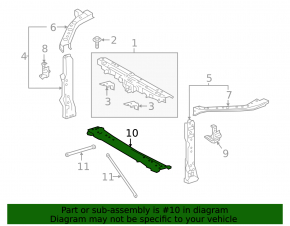 Планка телевизора нижняя Toyota Camry v70 18-24
