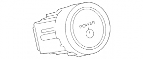 Кнопка power Toyota Prius V 12-17 тип 2