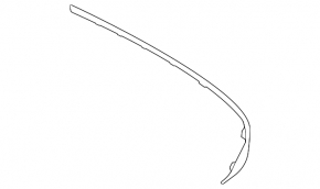 Bandă bară spate stânga pentru Mercedes GLE 53/63 21-26, superioară, pachet AMG, pachet nocturn