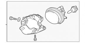 Противотуманная фара птф левая Mazda3 MPS 09-13
