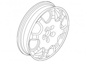 Диск колесный R20x8.5 Ford Explorer 11-17 тип 2, бордюрка
