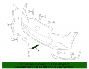 Буксировочный крюк Mazda CX-5 17-25 передний