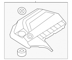 Накладка двигателя BMW X5 F15 14-18 N55