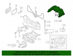 Коллектор впускной Subaru Outback 10-14 3.6