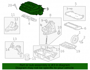 Коллектор впускной Honda Accord 13-17 3.5