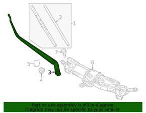 Поводок дворника правый Mazda CX-50 23-26