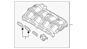 Коллектор впускной Hyundai Sonata 11-14 2.0