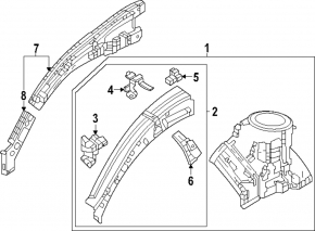 Четверть передняя левая Honda CRV 23-26 1.5T