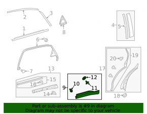 Накладка двери нижняя наружная задняя левая Lexus RX350 10-15 с хромом