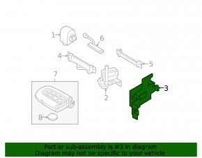 Theft Locking Keyless Entry Smart Key Control Module Hyundai Sonata 11-14