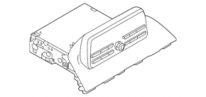Монитор, дисплей Mazda 3 14-18 BM дорест