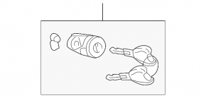 Личинка замка двери передней левой Mazda CX-7 06-12