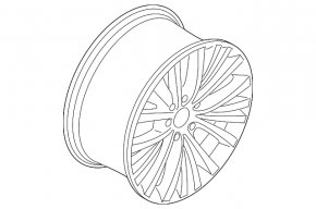 Disc jantă R19 x 9J ET48 BMW X5 F15 14-18 stil 448, bordură ușoară
