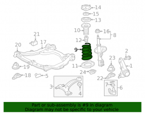 Пружина передняя правая Toyota Camry v40