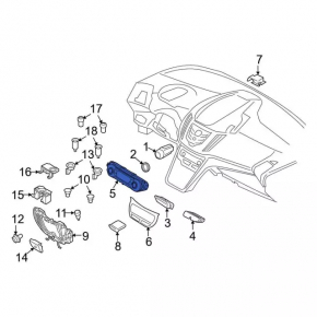 Управление климат-контролем Ford Escape MK3 13-15 дорест auto