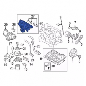 Коллектор впускной Ford Edge 15-18 2.0T