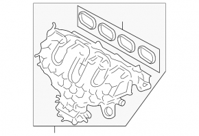 Коллектор впускной Ford Edge 15-18 2.0T