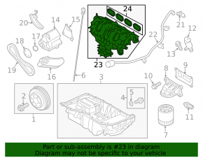 Коллектор впускной Ford Edge 15-18 2.0T