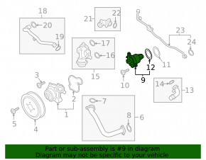 Termostat Porsche Cayenne 19-26 2.9T, 3.0T