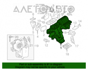 Печка в сборе Mercedes W164 ML X164 GL W251 R