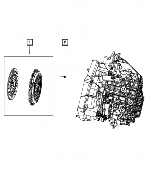 Комплект сцепления МКПП Fiat 500L 14-16 56к, ржавое