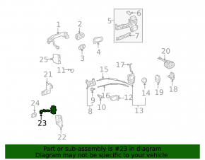 Ограничитель двери передней левой Lexus GS300 GS350 GS430 GS450h 06-11