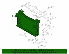 Panou radiator Porsche Cayenne 19-26 TV