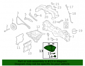 Поддон масляный Subaru Outback 15-19 2.5 FB25
