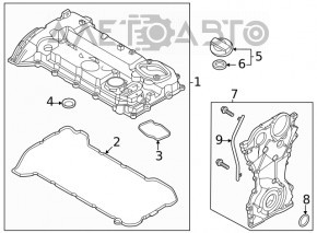 Крышка клапанная Hyundai Sonata 20-26 2.5