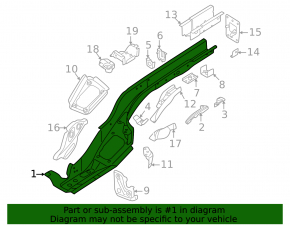Четверть передняя левая Audi A3 22-26