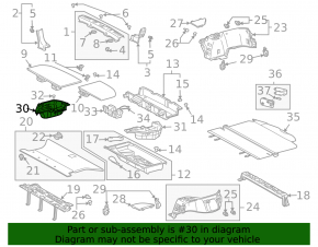 Карман багажника правый Lexus RX300 RX330 RX350 RX400h 04-08