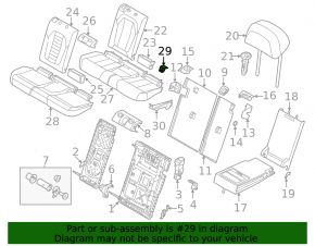Накладка Isofix заднего ряда BMW X5 G05 19-22 черная