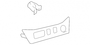 Capacul de brichetă din lemn pentru Lexus RX300 RX330 RX350 RX400h 04-09