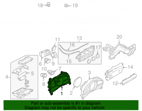 Щиток приборов Mazda 3 14-16 BM без дисплея, с тахометром