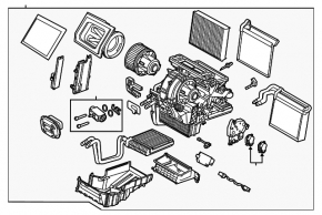 Печка в сборе Ford Focus mk3 15-18 auto