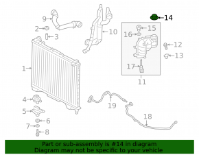 Capac vas expansiune lichid de răcire Land Rover Range Rover Velar 18-26