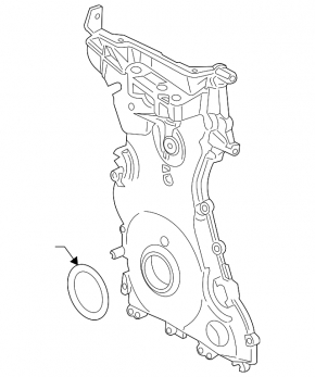 Передняя крышка двигателя Ford Escape MK4 20-23 hybrid, plug-In