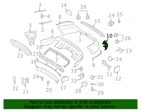 Отражатель заднего бампера правый Mercedes X164 GL W164 ML