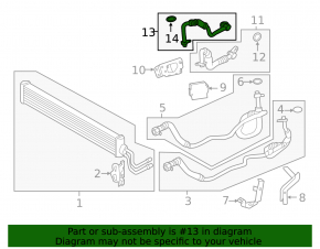 Трубка охлаждения АКПП BMW 5 F10 14-16 3.0T N55 AWD выпуск, короткая, тип 1