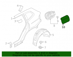 Лючок бензобака BMW X3 G01 18-24