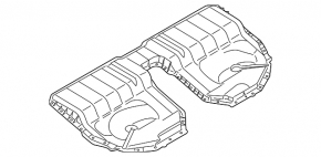 Corpul VVB BMW 5 G30 18- 530e hibrid partea de sus