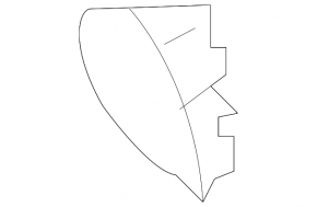 Capac cârlig de remorcare bara față dreapta pentru Nissan Murano 2006-2007