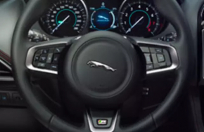 Руль голый Jaguar F-Pace X761 17-20 кожа черная с подогревом, Sport