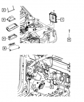 Блок ECU компьютер двигателя Jeep Compass 11-16 2.0