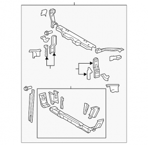 Panou radiator TV Toyota Avalon 05-10