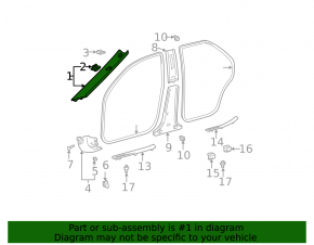Накладка передней стойки левая Toyota Camry v30 2.4 сер