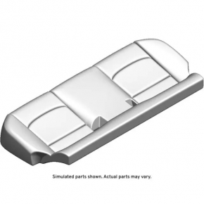 Задний ряд сидений 2 ряд Chevrolet Malibu 16-23 ткань черная