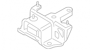 Подушка кпп левая Ford Fiesta 11-19 1.6